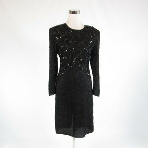 Black SILKY NITES BY CHERISH sheath dress M